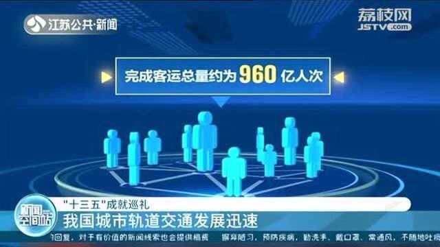 “十三五”成就巡礼:我国城市轨道交通发展迅速!