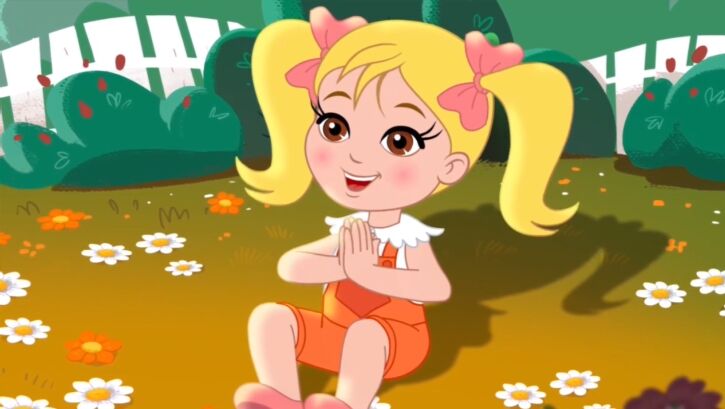 蜜蜂公主环游记小女孩勒娜特和蜜蜂公主嗡嗡成为了朋友她们一起玩耍