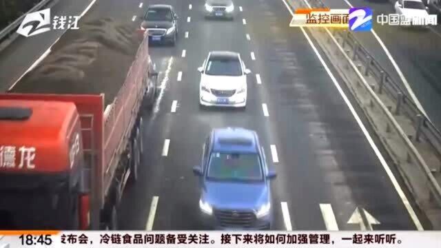 庞然大物!上虞道路惊现“超载巨无霸” 货车超载120余吨