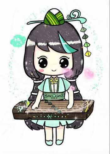 画古筝青弦迷你世界超萌青弦画画教程