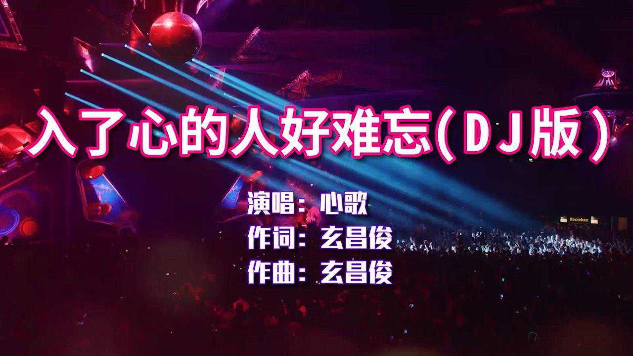 心歌入了心的人好难忘dj版入了心怎能说忘就忘说放就放