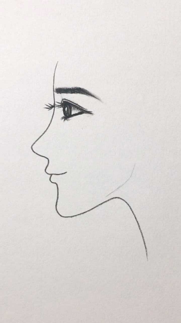 教你画女生侧脸_腾讯视频