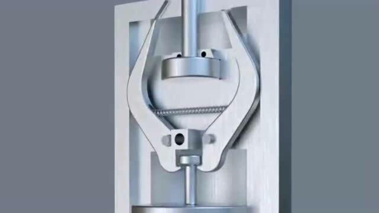 自动脱钩夹具,在3d动画的演示下我明白了它的工作原理,内部设计真不错