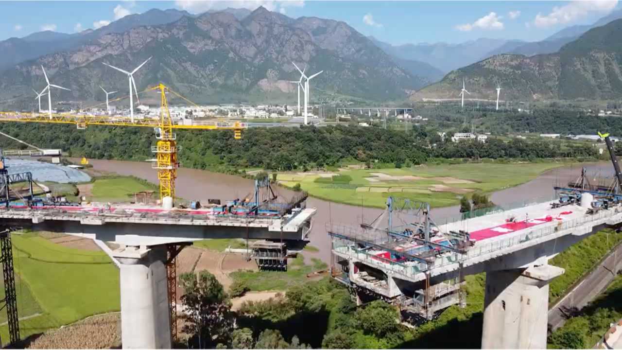成昆高铁大桥转体施工至和网分享
