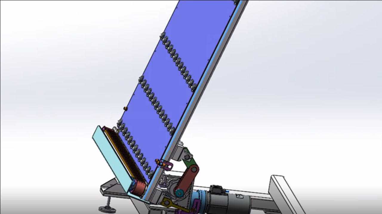 一种通过连杆驱动的翻转机构的工作原理分析