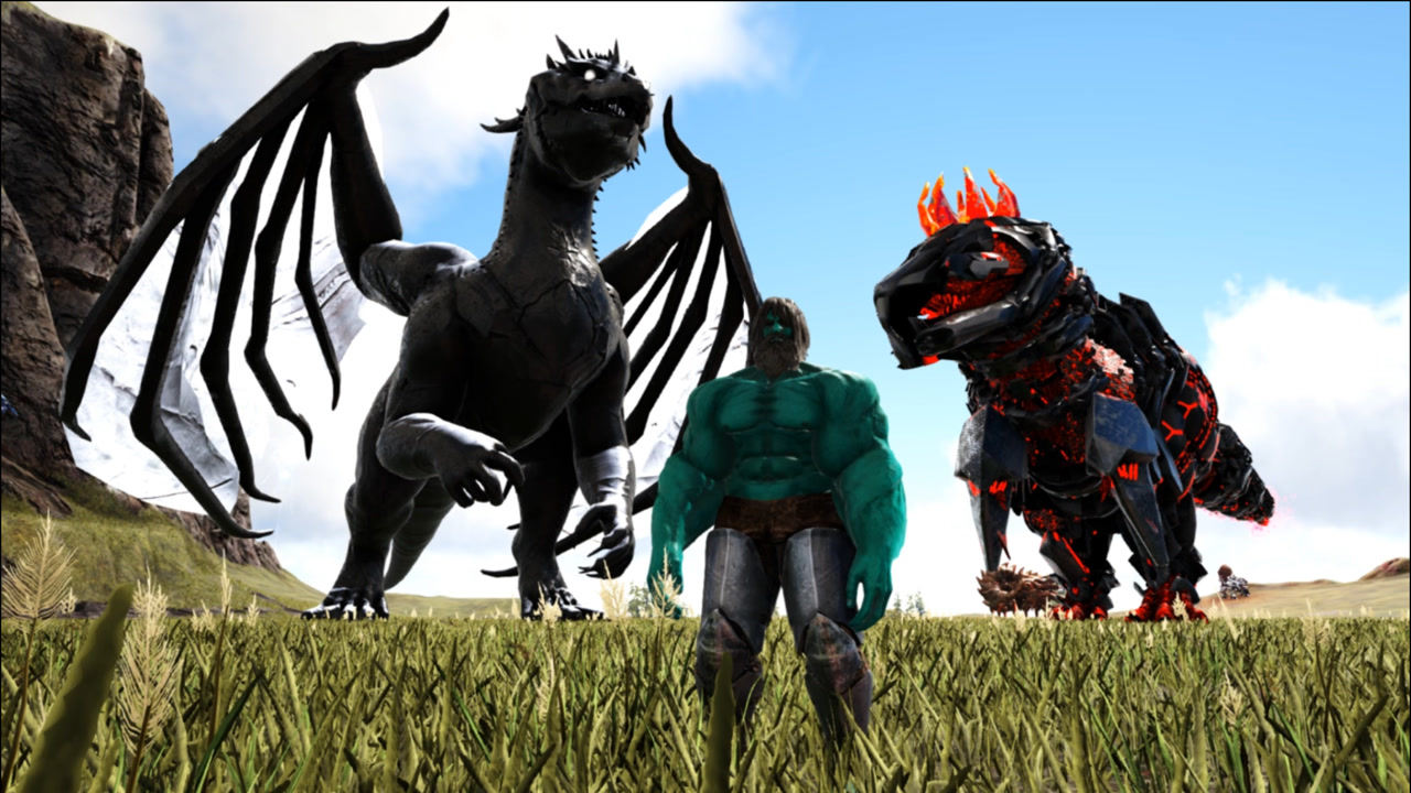 方舟生存进化vs系列巨型喷火龙vs泰克嘟嘟霸王龙这次谁会赢