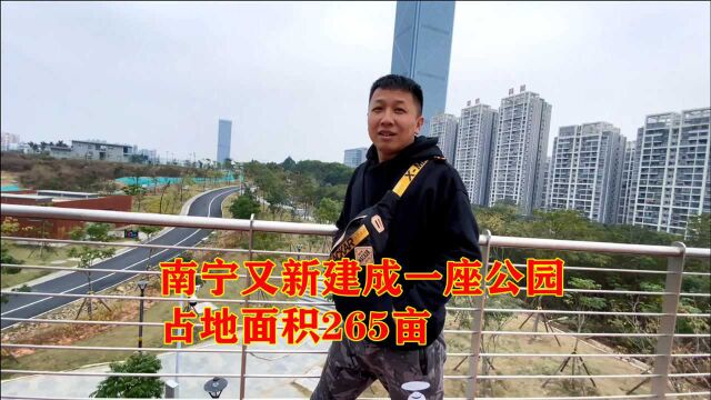 南宁又建成一座公园,占地面积265亩,住附近的人有福了