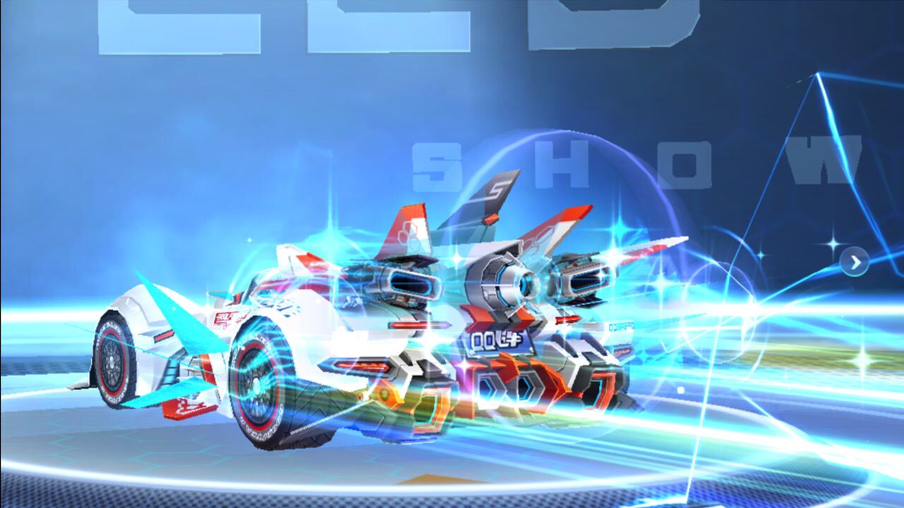 qq飞车首辆x系列的赛车,这特效放在现在依然拉风!