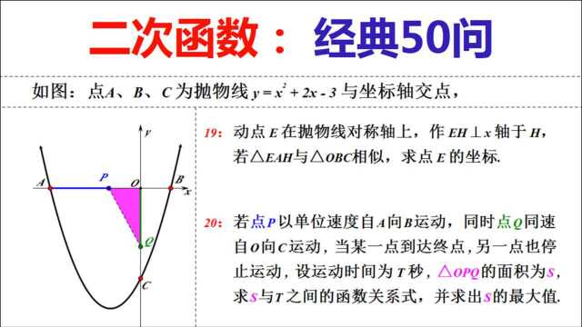 二次函数:一道题经典50问,函数关系式的简单应用