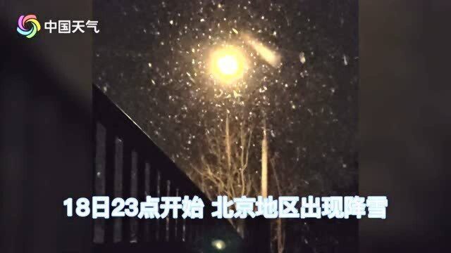 下雪啦! 北京迎2021年首场降雪