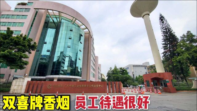 实拍双喜牌香烟生产地:广东中烟卷烟厂,员工年薪几十万