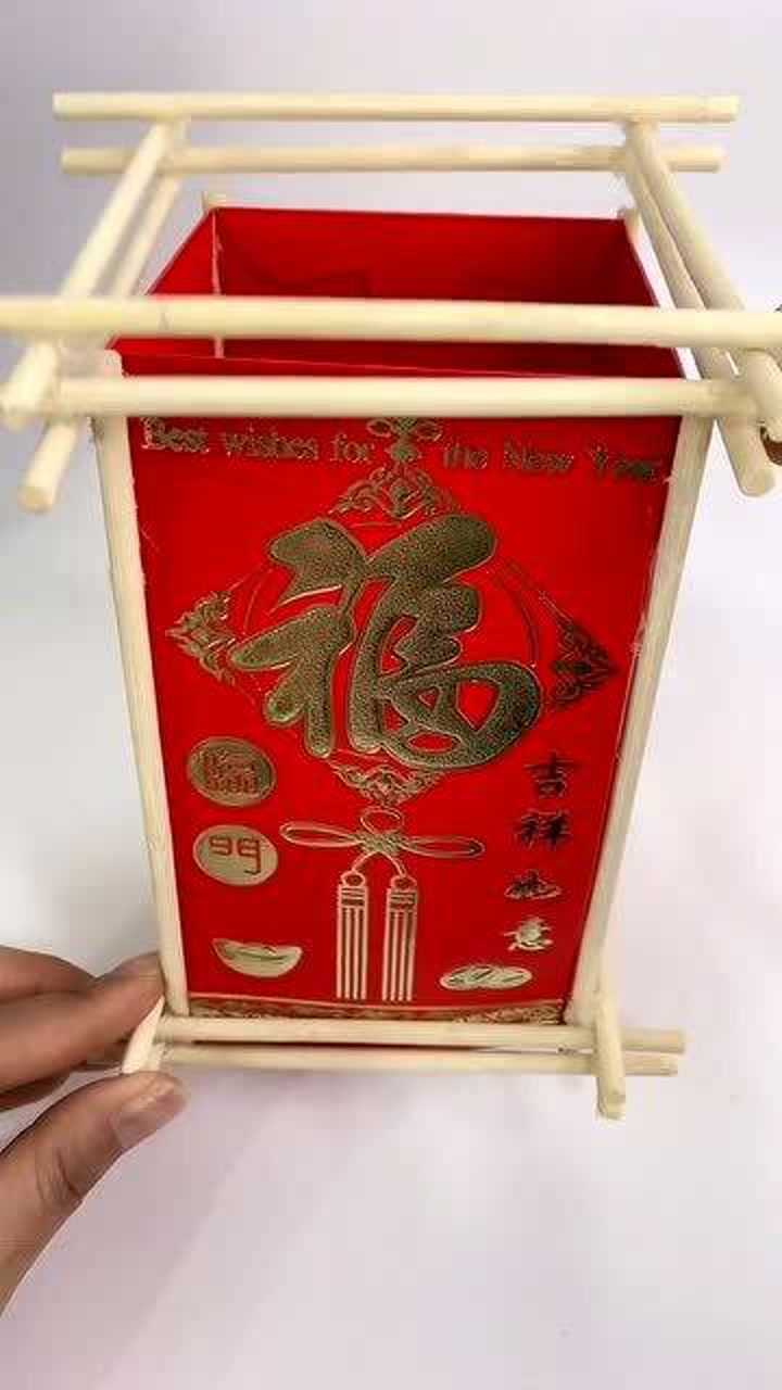 你家还缺灯笼吗教你用一次性筷子和红包做灯笼成品让人眼前一亮