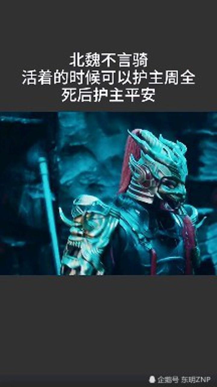 北魏不言骑,生前护主周全,s后护主长眠