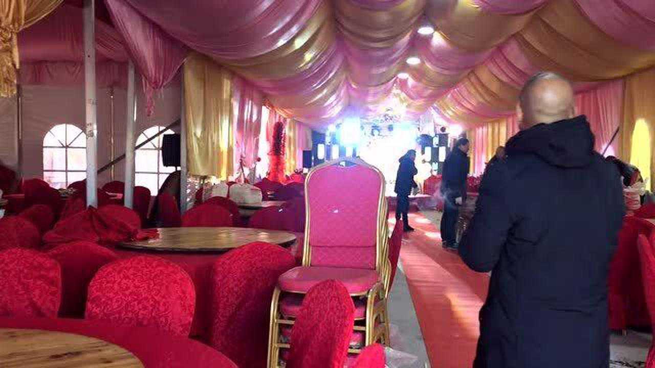 2021地道的农村婚礼现场,红红火火真是喜庆