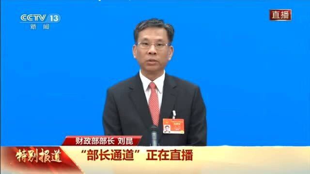 财政部部长刘昆:严禁征收过头税费