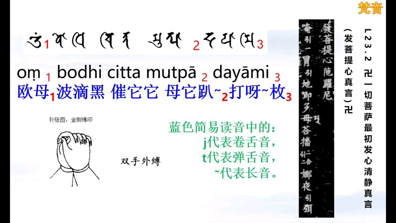 一切菩萨最初发心清净真言(发菩提心真言)_腾讯视频