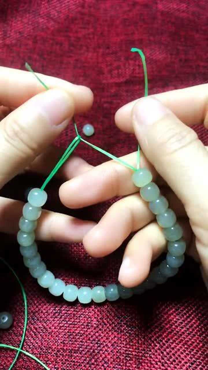 手串的收尾这样打结特别简单学会受益一生