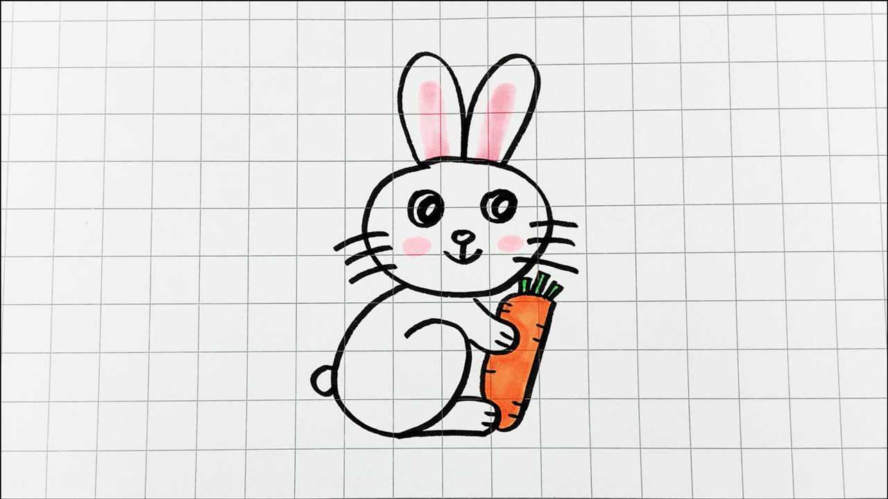 用数字0123画小白兔简单又可爱一起试试吧