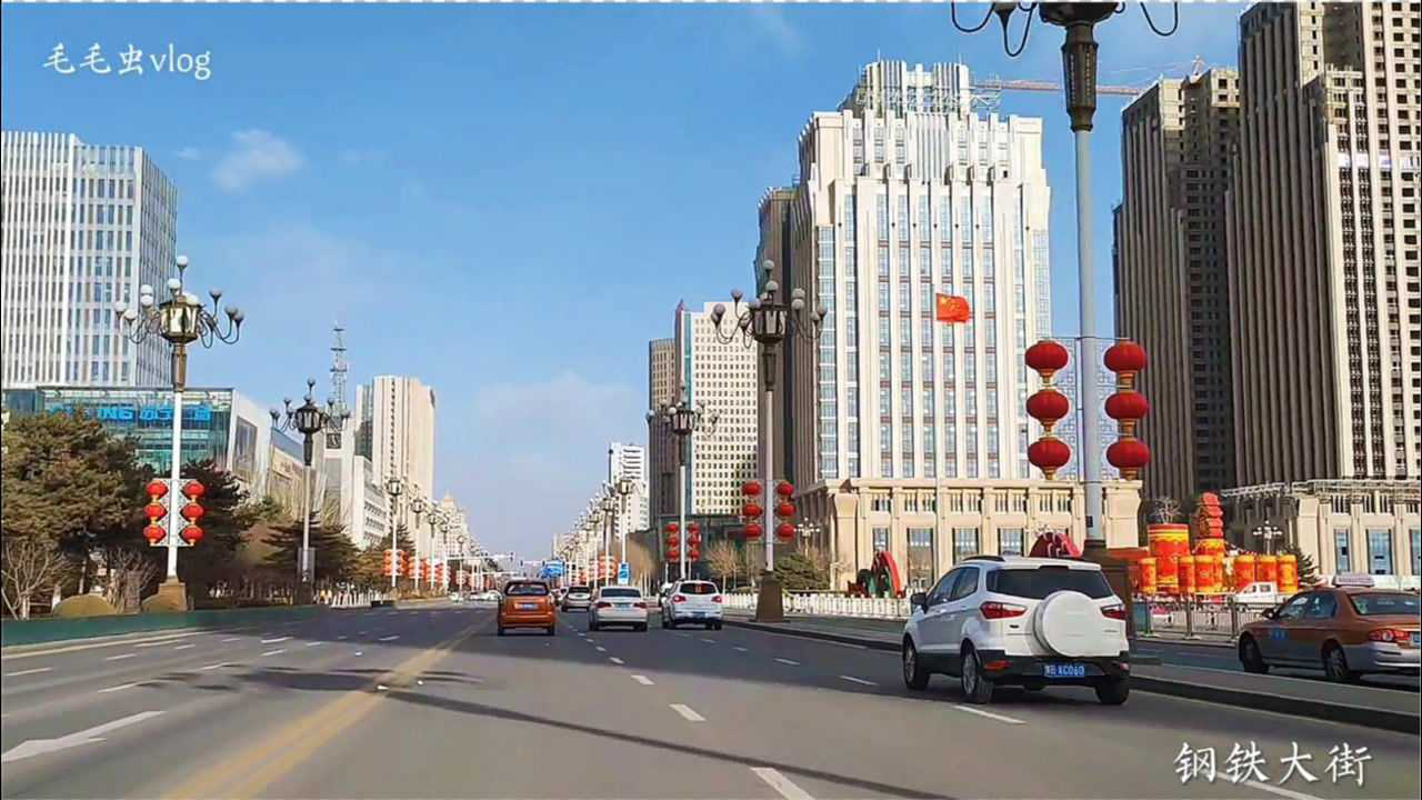 实拍四线城市,内蒙古包头市钢铁大街,曾经的最宽最美长安街