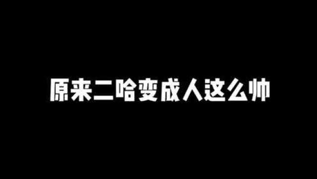 动漫:二哈变成人形也太帅了吧,这捏脸技术绝了