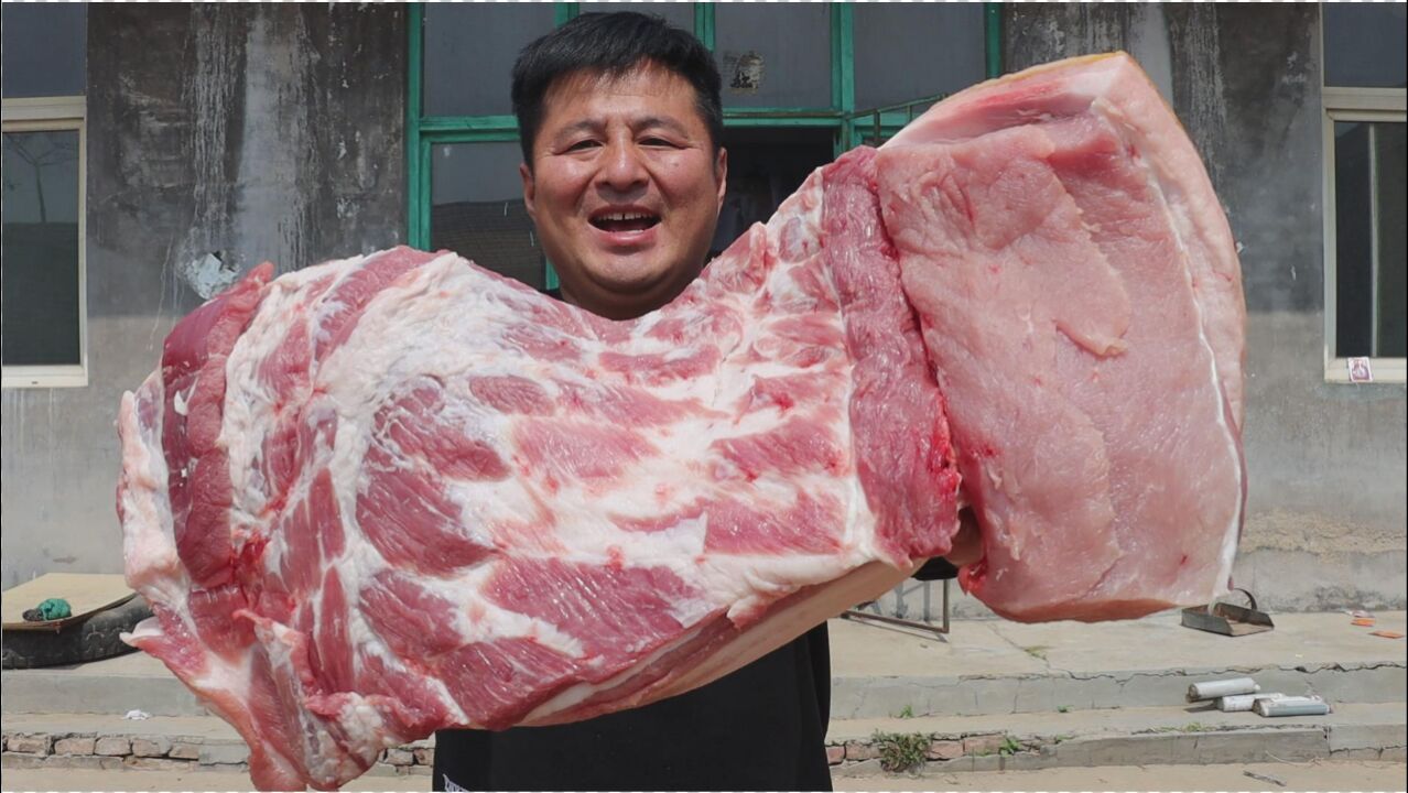 258元买了15斤五花肉,做个"毛氏红烧肉",入口即化,回味无穷