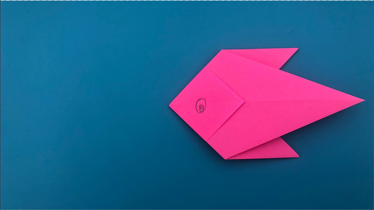 简单折纸鱼_腾讯视频