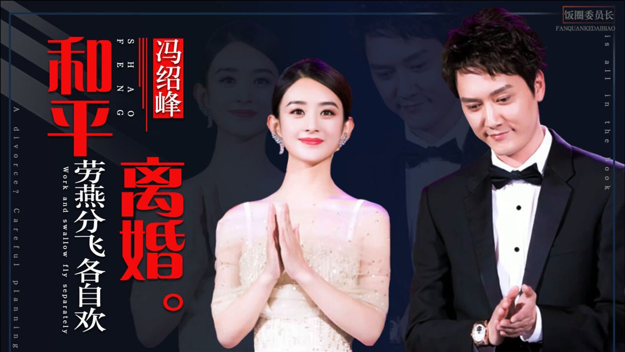 冯绍峰赵丽颖抚养权敲定3年婚姻变成印钞机受益者不打自招