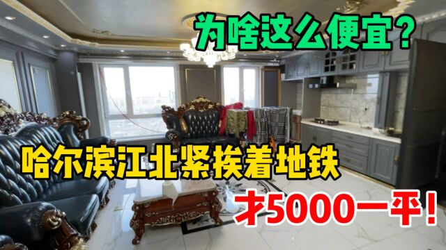 哈尔滨江北紧靠地铁才5000一平,这地段为啥能这么便宜呢?