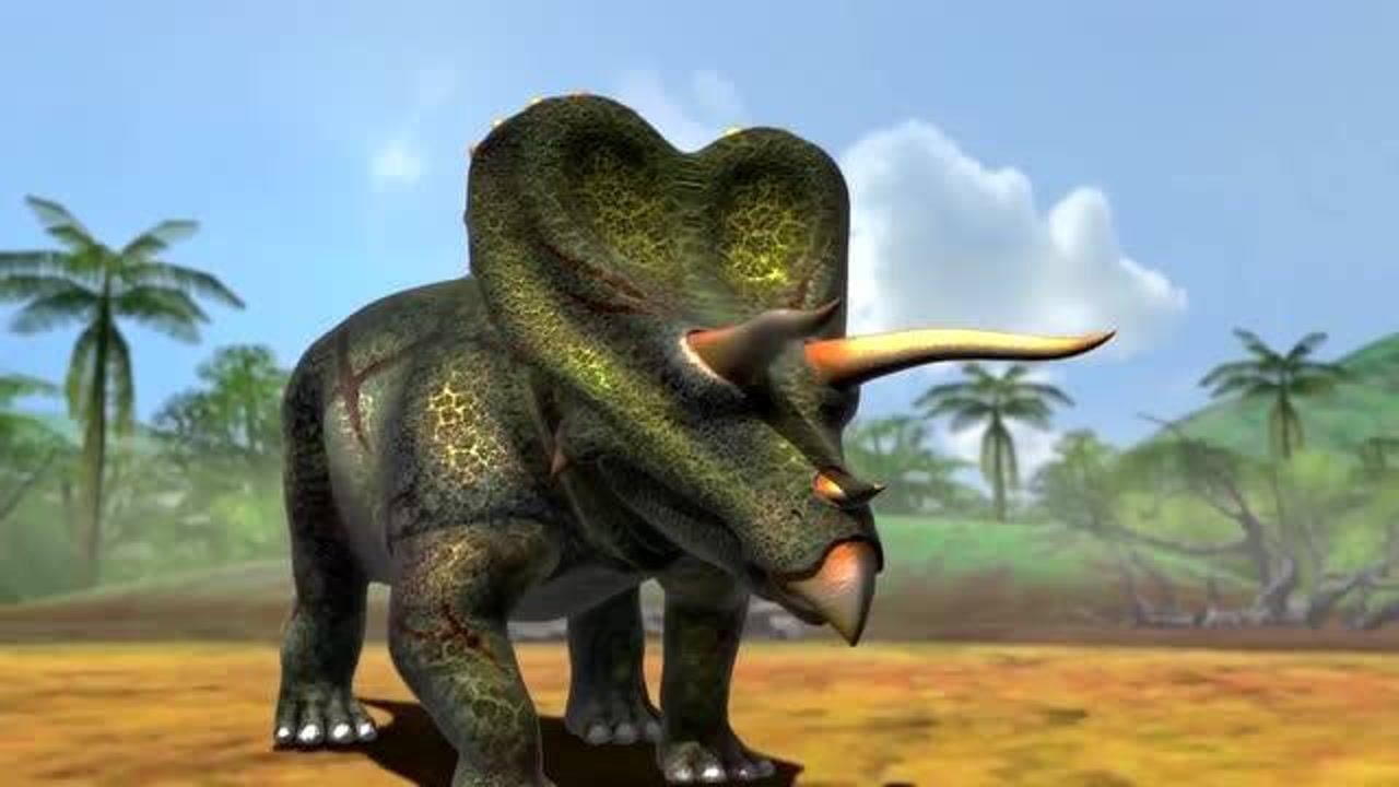 三角龙的两场战斗