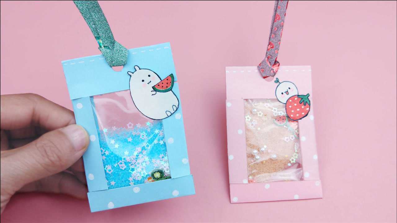 自制透明流沙书签,摇起来真好玩,手工折纸diy教程