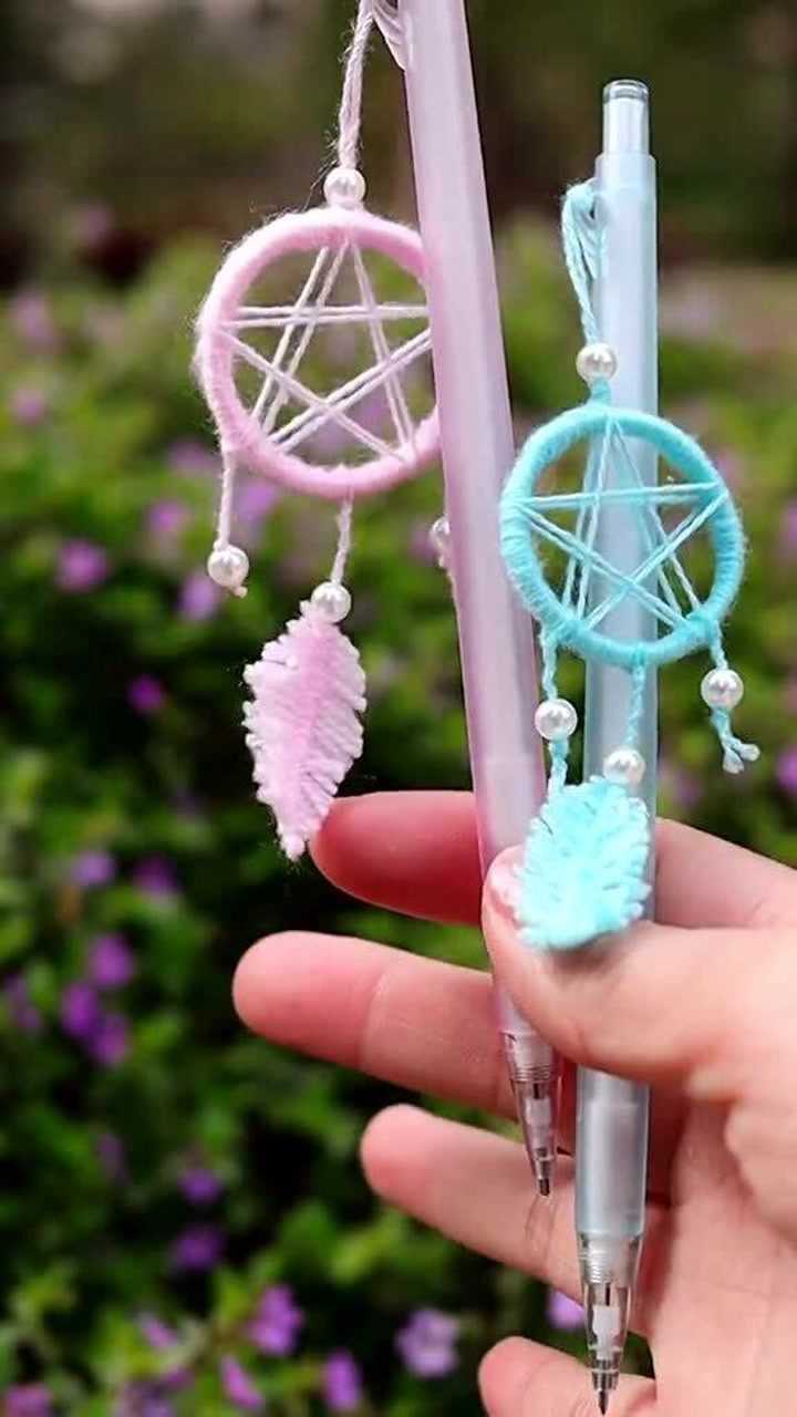 创意手工口罩变废为宝给你家憨憨闺蜜做个迷你捕梦网吧