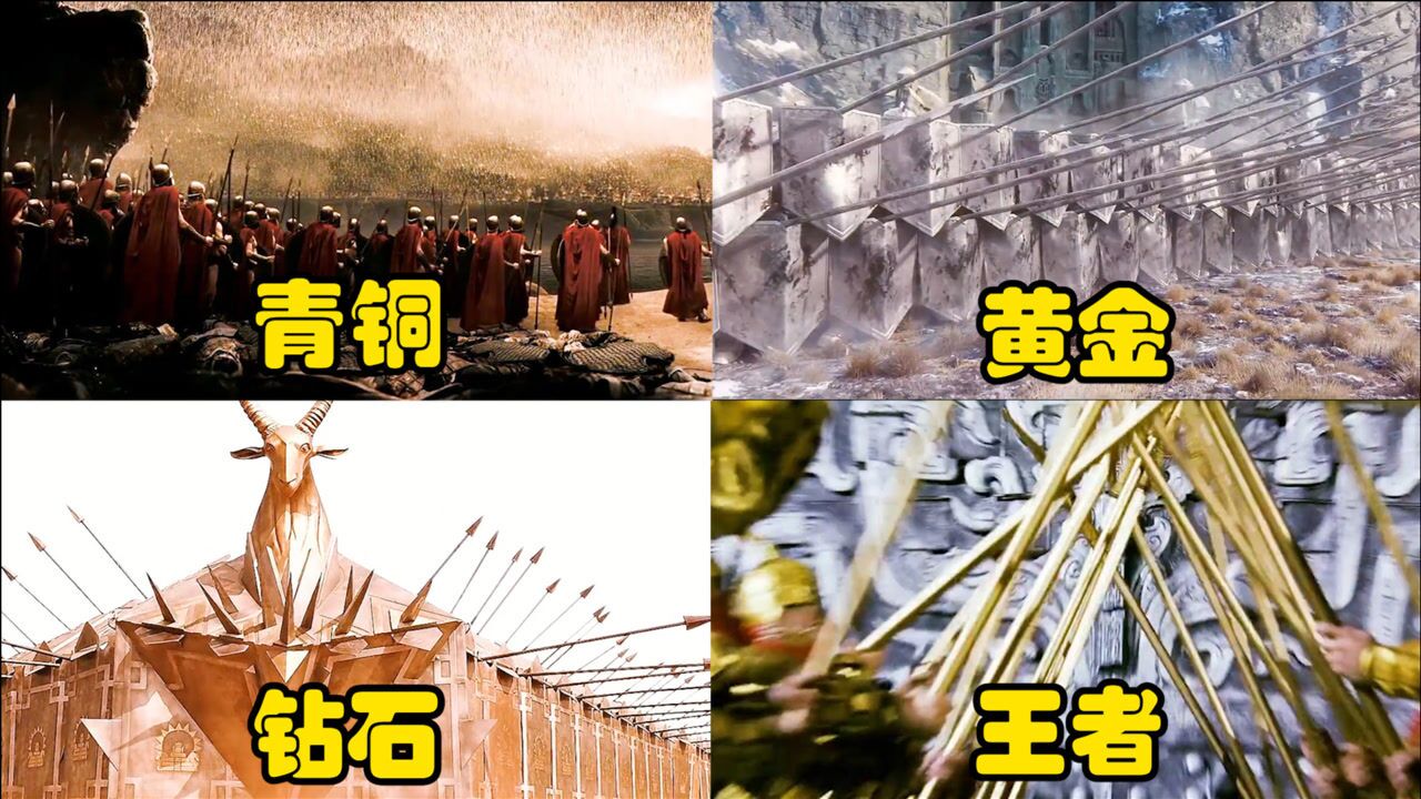 假如电影中的盾墙有段位，从青铜到王者，王者的盾阵战斗力爆表_高清1080P在线观看平台_腾讯视频