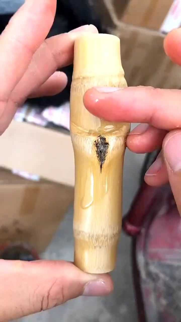 罗汉竹手把件,小伙采用祖传手法,做出上等品相!