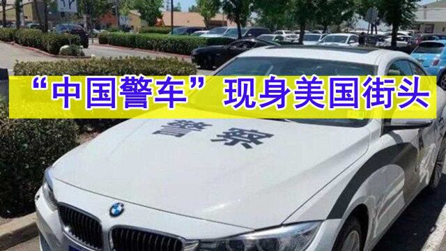 “中国警车”现身美国街头,挂山东车牌,当地警察慌了:这啥情况