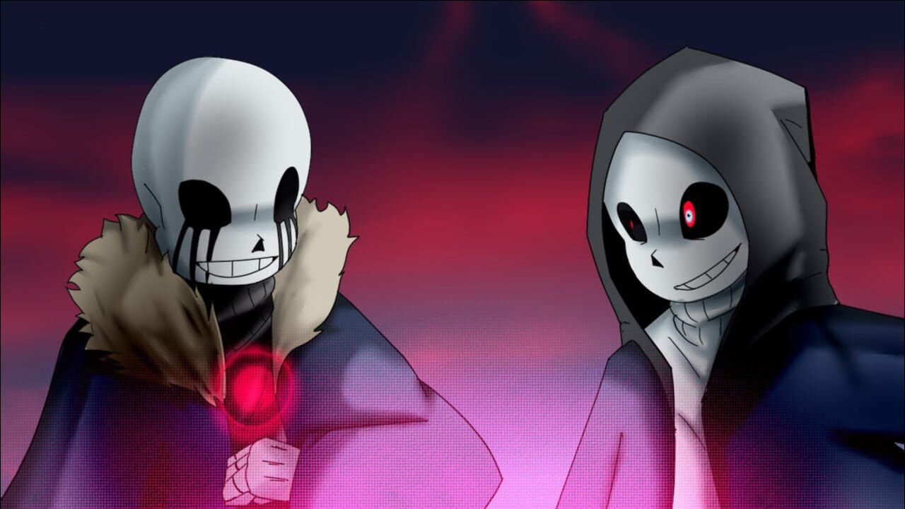 传说之下:【尘埃sans】vs【最后呼吸sans】_腾讯视频