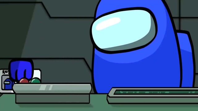 太空狼人杀amongus: 小蓝把懒惰发挥到极致,做了个机器人做任务啊