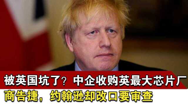 被英国坑了?中企收购英最大芯片厂商告捷,约翰逊却改口要审查