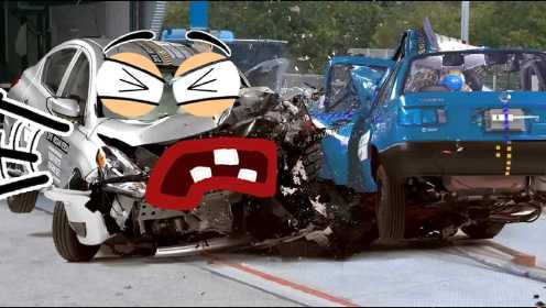 模拟表情：昂贵的汽车碰撞试验，看着太心疼了！