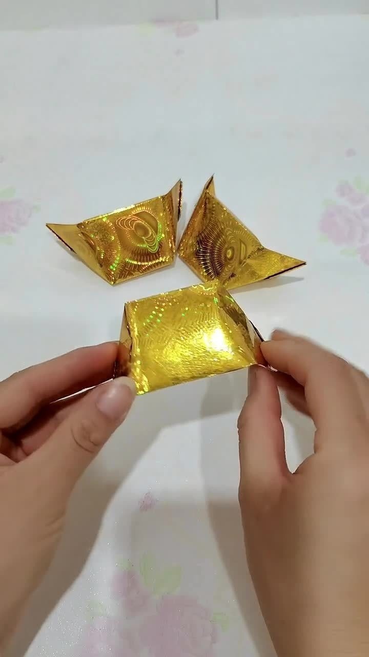 手工折纸制作小元宝详细教程来啦喜欢的快收藏吧