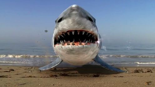 环境污染唤醒远古巨型鲨鱼，能生吞飞机大炮，人类遭受灭顶之灾