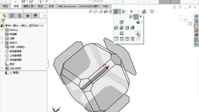 SOLIDWORKS 2021教程绘制板尺范例(5.6.1范例)