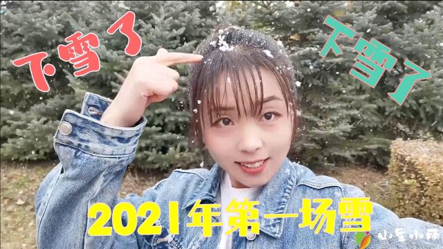 东北齐齐哈尔下雪了,2021年第一场雪,秋收季节下雪为农民捏把汗