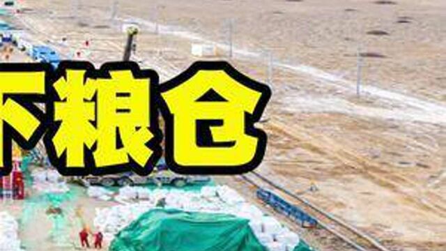 沙漠里的超级工程!总投资70亿,中国在沙漠建“地下粮仓”!#天然气