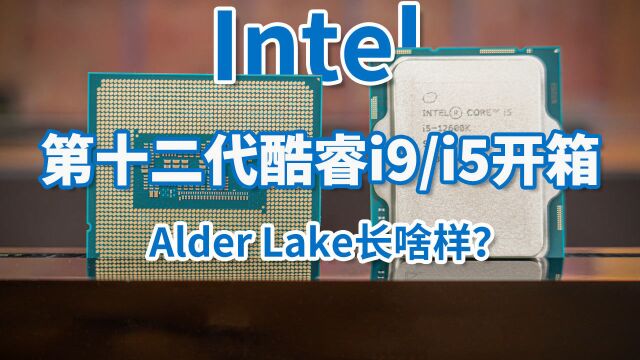 英特尔第十二代酷睿i9开箱 Alder Lake长啥样?