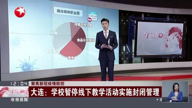 聚焦新冠疫情防控:大连——学校暂停线下教学活动实施封闭管理