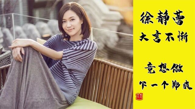 徐静蕾:京圈才女徐静蕾,她的成名可没那么简单,高圆圆甘拜下风