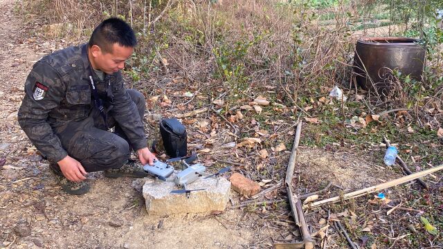 大伯养殖厂跑走3头大水牛,叫了一台高科技过来搜索,结果不乐观