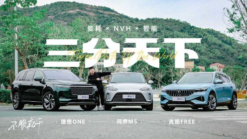 [图]《不服就干》视频第十季 | AITO问界M5 VS 岚图FREE VS 理想ONE，三车三点横评，是否三分天下？