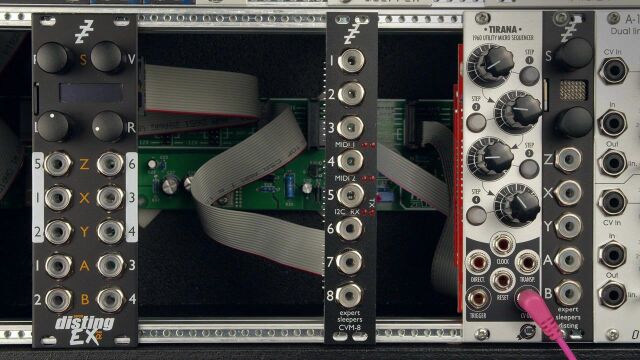 Connecting the CVM8 to the disting EX