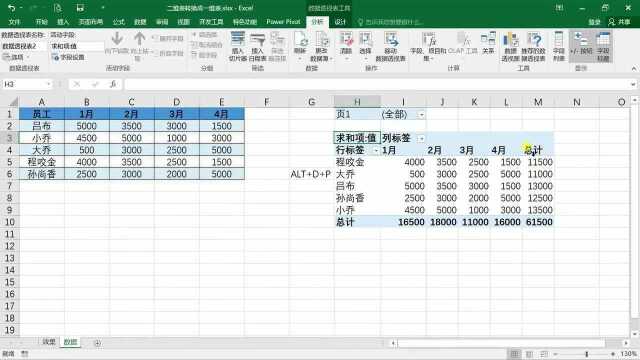 Excel数据透视表逆向处理你会吗